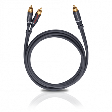 Сабвуферный кабель Oehlbach BOOOM! Y-adapter cable, anthracite 2.0m